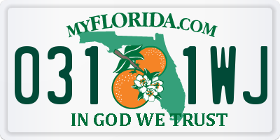 FL license plate 0311WJ