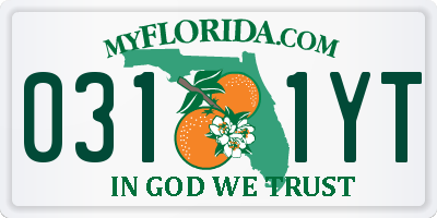 FL license plate 0311YT