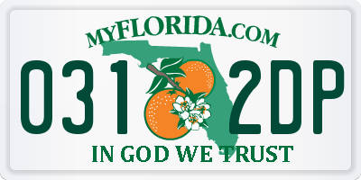 FL license plate 0312DP