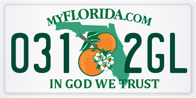 FL license plate 0312GL