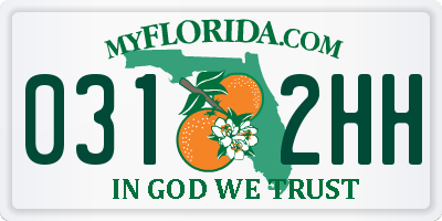 FL license plate 0312HH
