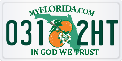 FL license plate 0312HT