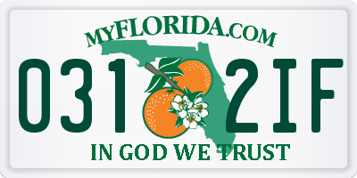 FL license plate 0312IF