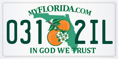 FL license plate 0312IL