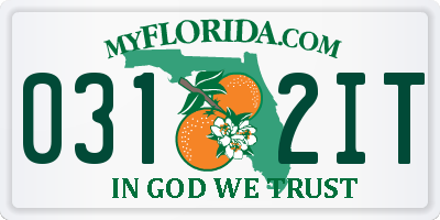 FL license plate 0312IT