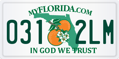 FL license plate 0312LM