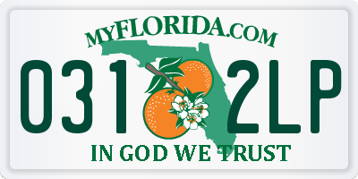 FL license plate 0312LP