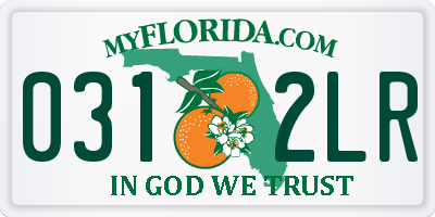 FL license plate 0312LR