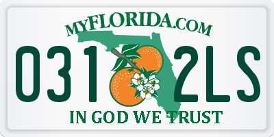 FL license plate 0312LS