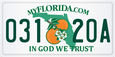 FL license plate 0312OA