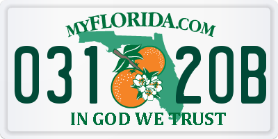 FL license plate 0312OB
