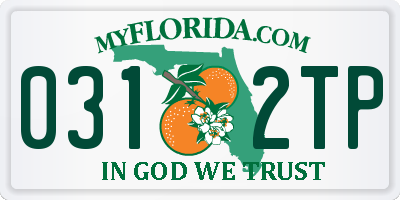 FL license plate 0312TP