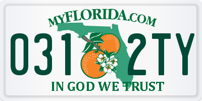 FL license plate 0312TY