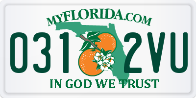 FL license plate 0312VU