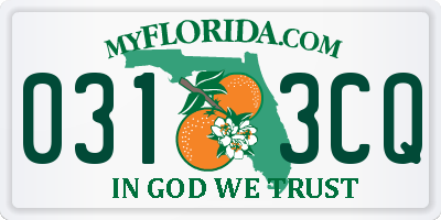 FL license plate 0313CQ
