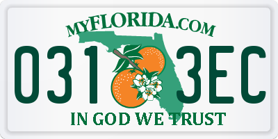 FL license plate 0313EC