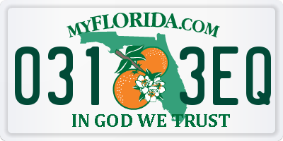 FL license plate 0313EQ