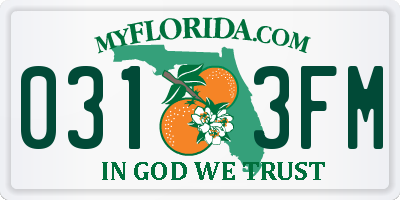 FL license plate 0313FM
