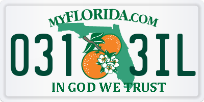 FL license plate 0313IL