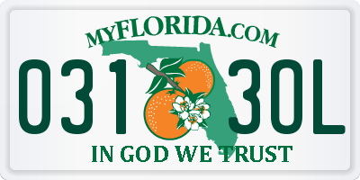 FL license plate 0313OL