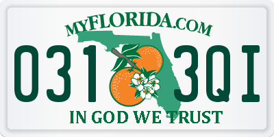 FL license plate 0313QI
