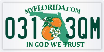 FL license plate 0313QM