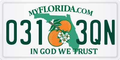 FL license plate 0313QN