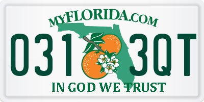 FL license plate 0313QT