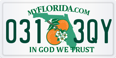 FL license plate 0313QY