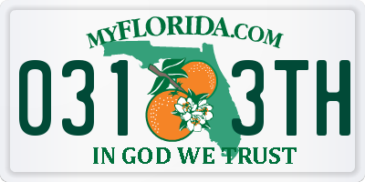 FL license plate 0313TH