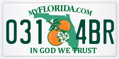 FL license plate 0314BR