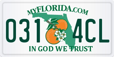 FL license plate 0314CL
