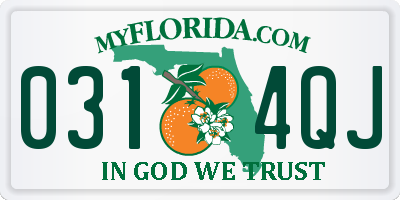 FL license plate 0314QJ