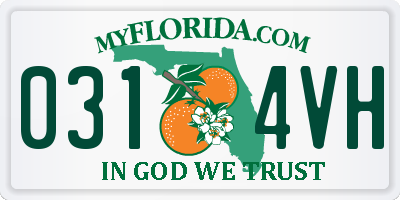 FL license plate 0314VH