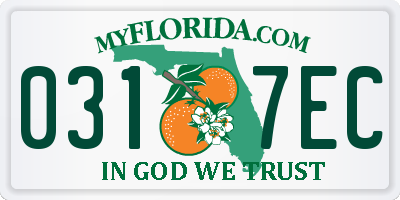 FL license plate 0317EC