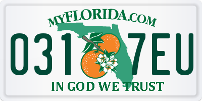 FL license plate 0317EU