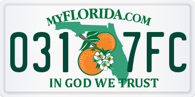 FL license plate 0317FC