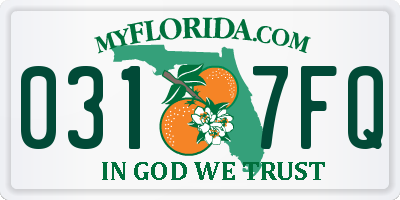 FL license plate 0317FQ