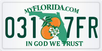 FL license plate 0317FR
