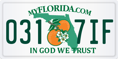 FL license plate 0317IF