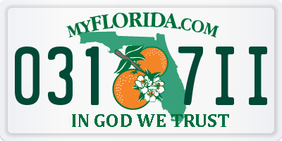 FL license plate 0317II