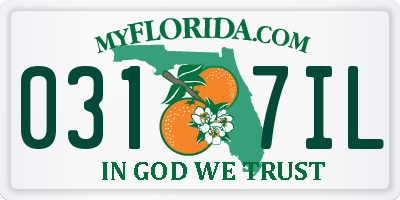FL license plate 0317IL