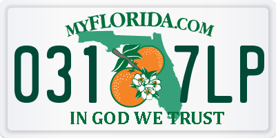FL license plate 0317LP