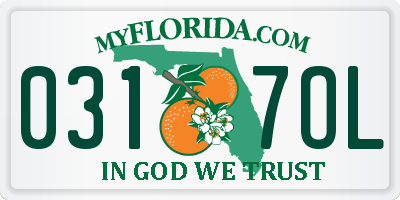 FL license plate 0317OL