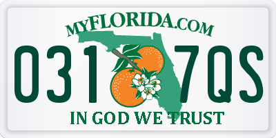 FL license plate 0317QS