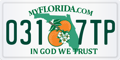 FL license plate 0317TP