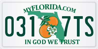 FL license plate 0317TS