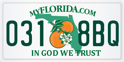 FL license plate 0318BQ