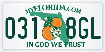 FL license plate 0318GL