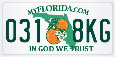 FL license plate 0318KG